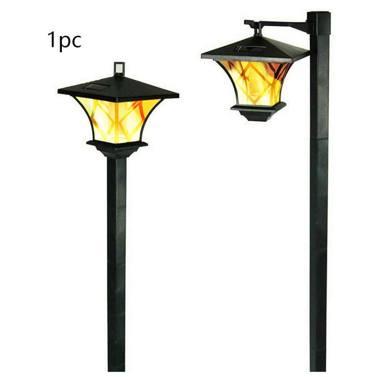 Outdoor Waterproof High Bright Led Solar Courtyard Flickering Flame Pathway Lights